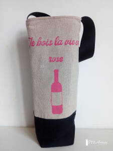 sac à vin rosé - Atelier Minaka