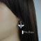Boucles d'oreilles en émail champlevé sur argent ''les abeilles"'