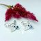Boucles d'oreilles en émail champlevé sur argent ''les abeilles"'