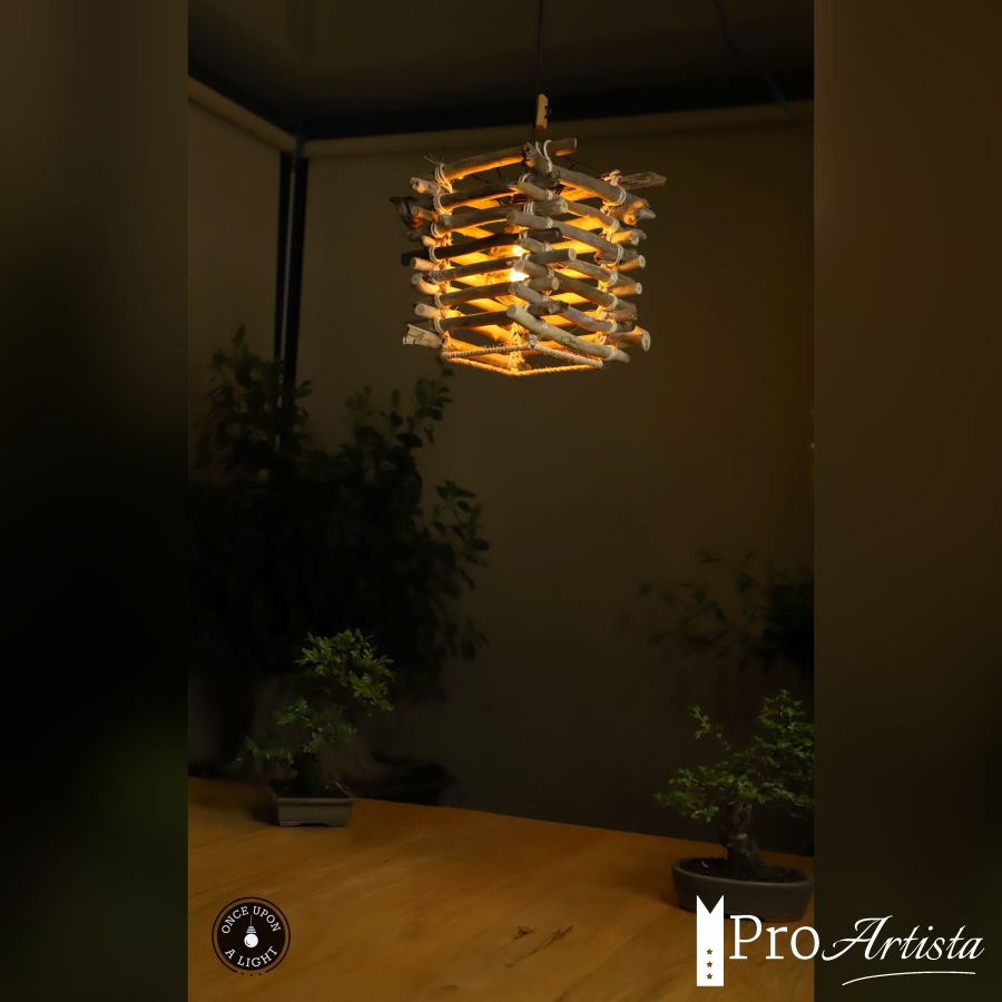 Lustre Nature en bois flotté, suspension luminaire en bois flotté,lampe  suspendue contemporaine, lampe de plafond : : Produits Handmade